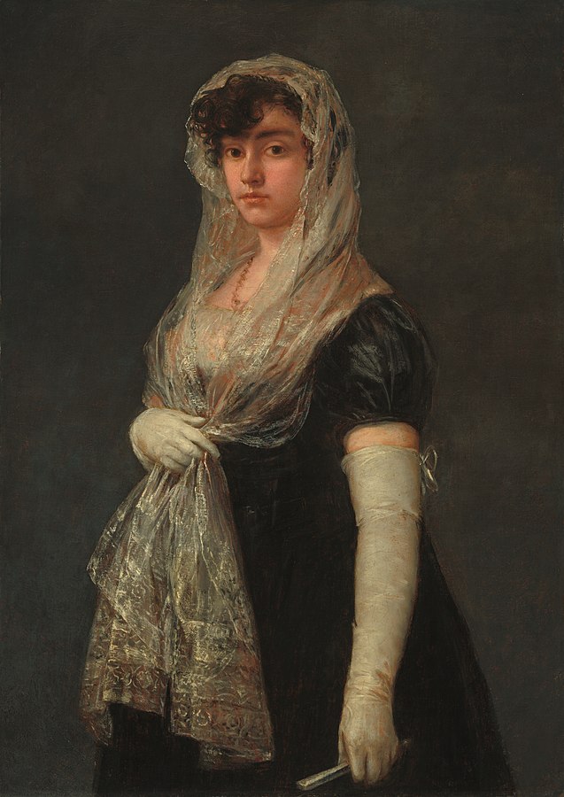 Goya - Joven dama con mantilla y basquiña