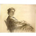 Autorretrato de Lluïsa Vidal. 1918.
