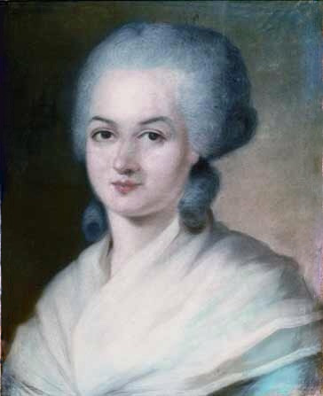 Retrato de Olympe de Gouges, autora de la Declaración de los derechos de la mujer.
