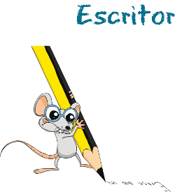 Ratón con lápiz