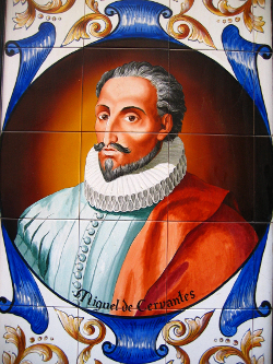Imagen de Cervantes en Madrid.