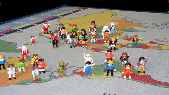 Playmobils in the world