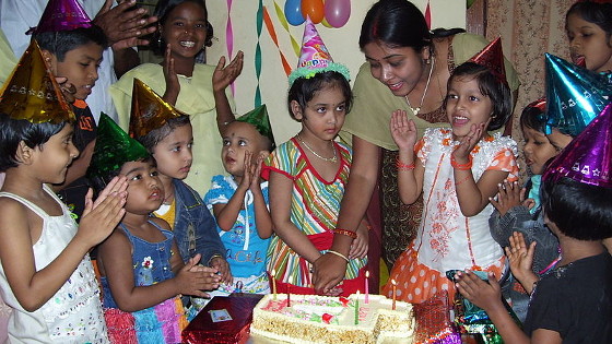 A birthday party in India