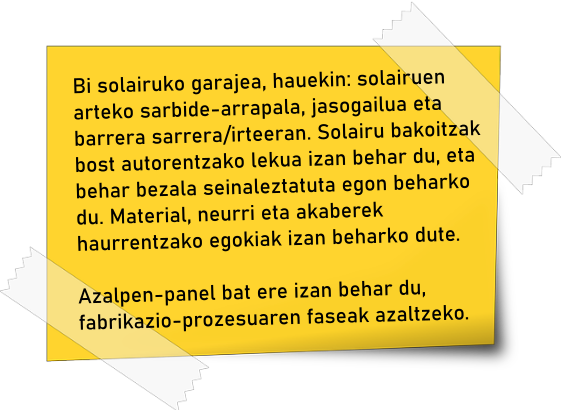 Instrucciones para elaborar el garaje