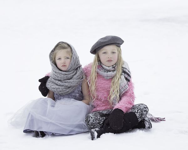 Niñas en la nieve