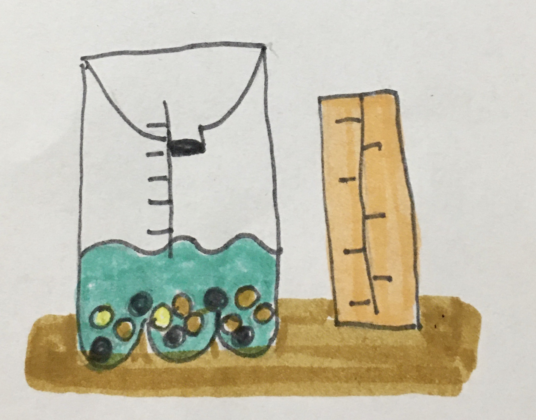 Ilustración pluviómetro casero