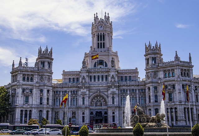 Ayuntamiento de Madrid Imagen de la fachada principal del ayuntamiento de Madrid.