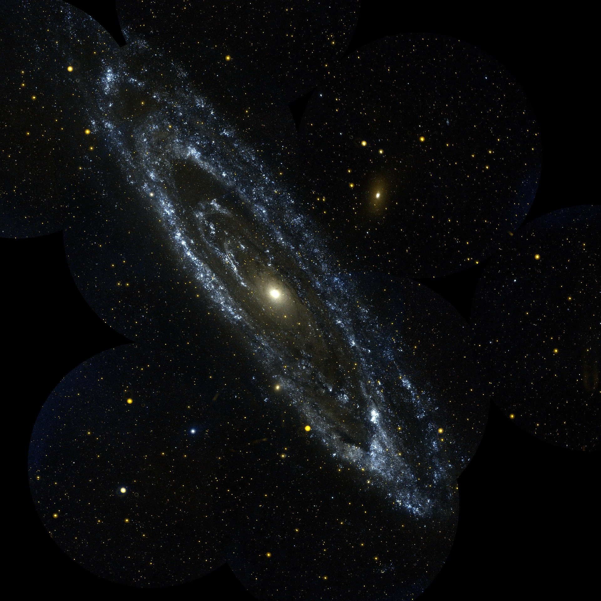 Posible imagen de la galaxia Andrómeda Posible imagen de la galaxia Andrómeda
