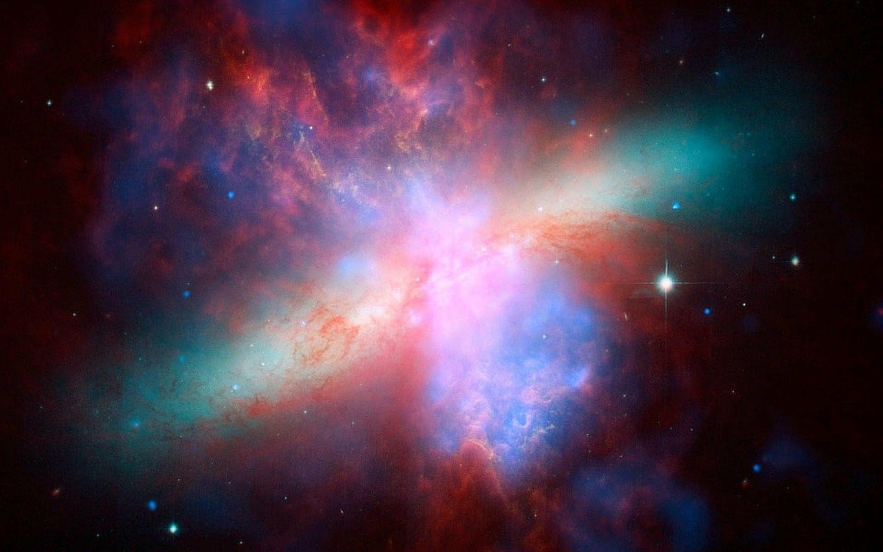 Galaxia irregular Imagen de una galaxia irregular