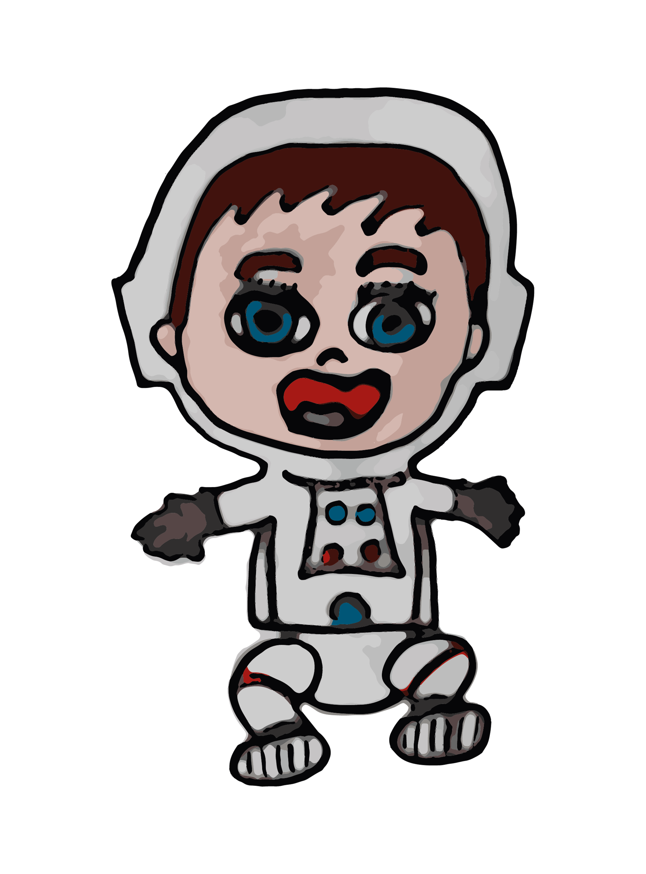 Dibujo de un niño astronauta Dibujo de un niño astronauta