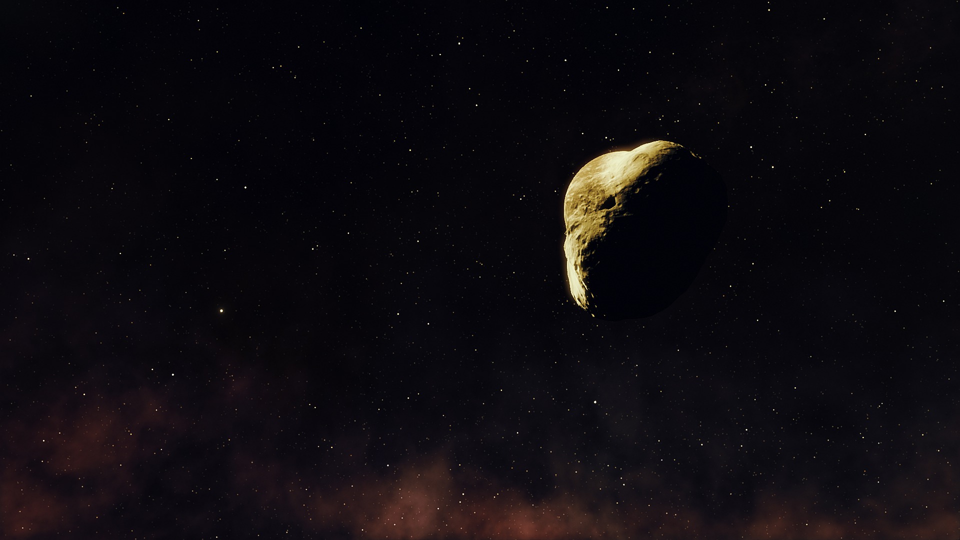 Imagen de un asteroide