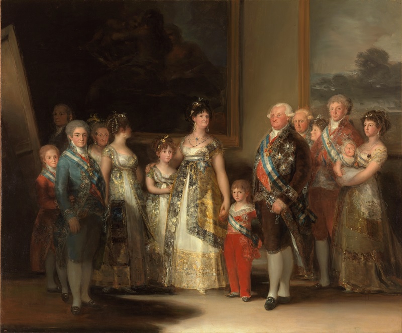 Cuadro que representa la familia de Carlos IV con Mª Luisa de Parma, como centro y figura más significada en la escena