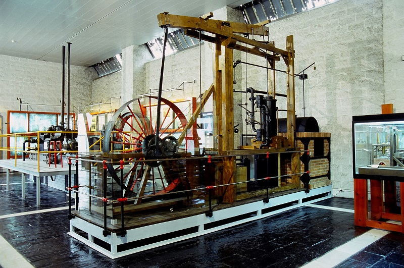 Máquina de vapor de Watt, Museo de la Minería y de la Industria, El Entrego