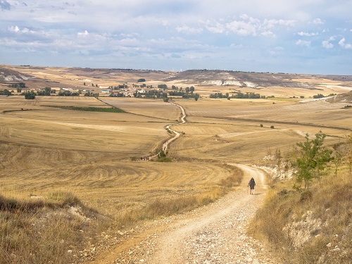 Fotografía de un paisaje de meseta