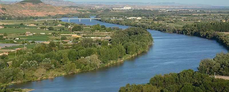 Fotografía del río Ebro a su paso por Tudela