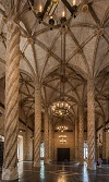 Interior de la lonja de seda de Valencia