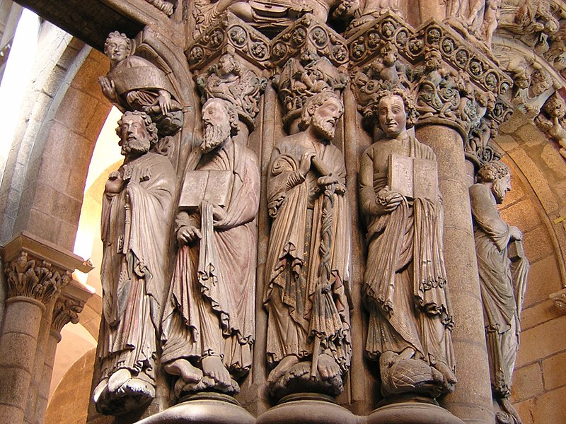 Apóstoles del Pórtico de la Gloria, en Santiago de Compostela