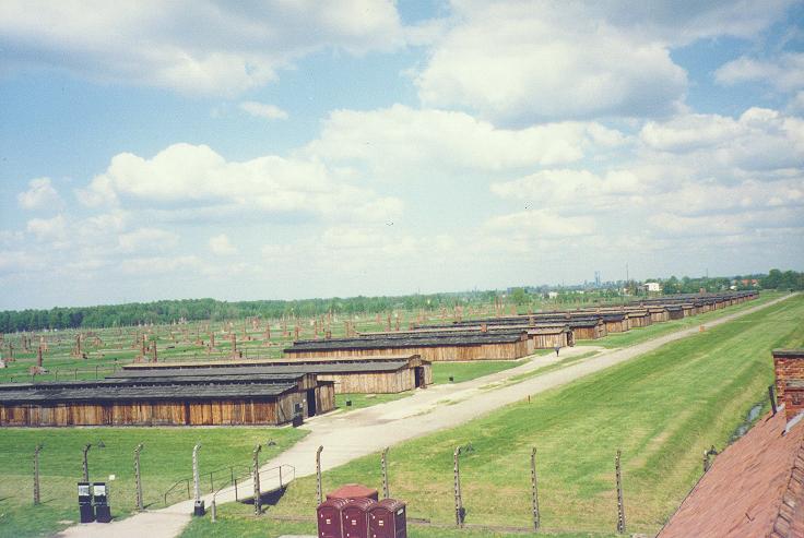 Fotografía del campo de concentración de Birkenau