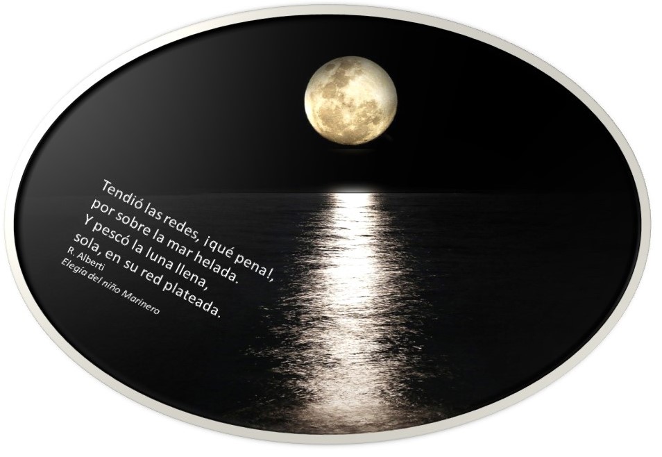 Poema y luna llena luna llena sobre el mar y poema de alberti