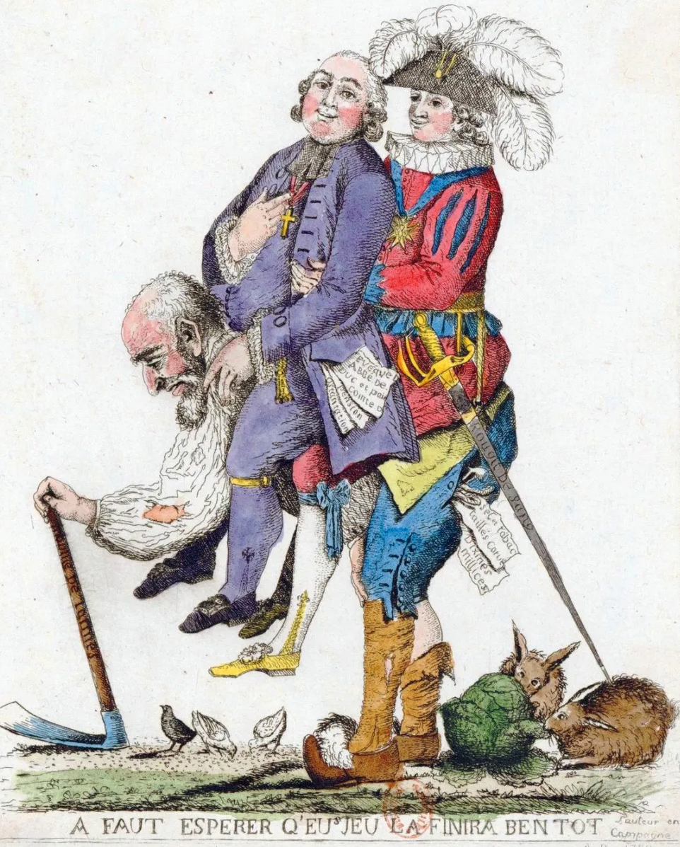 Caricatura del Antiguo Régimen
