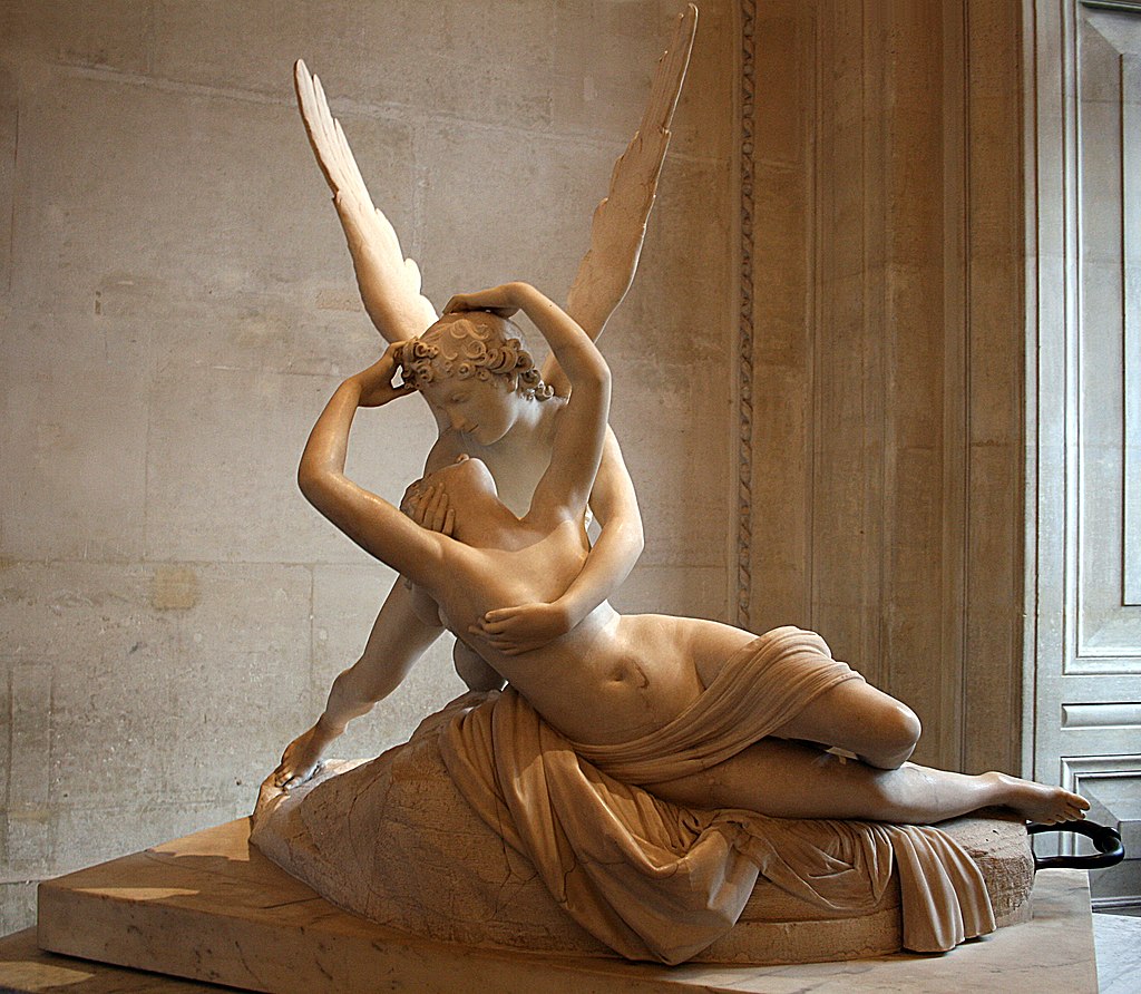 Psiqué reanimada por el beso de Cupido de Antonio Cánova