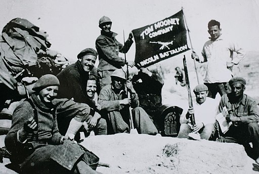 Soldados del Batallón Lincoln en la batalla del Jarama, 1937