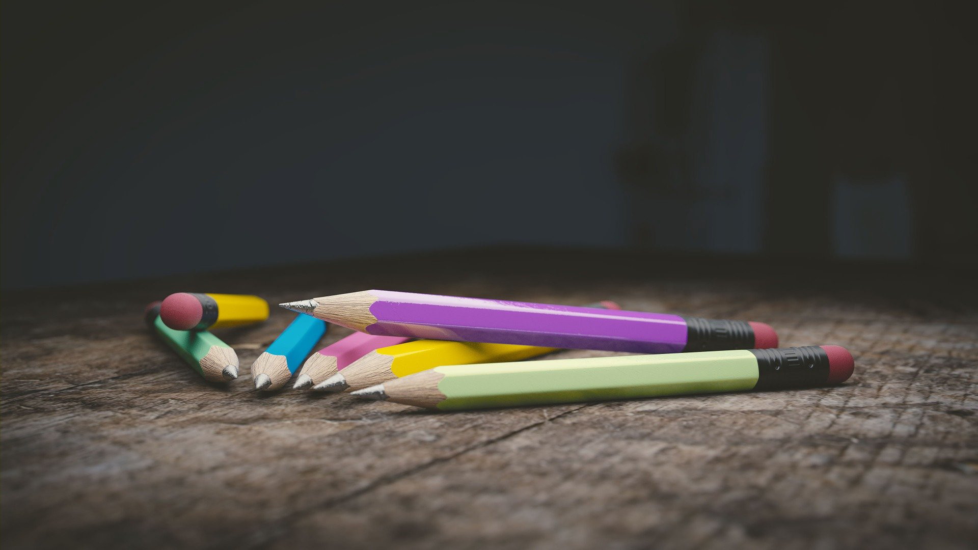 Fotografías con lápices de colores