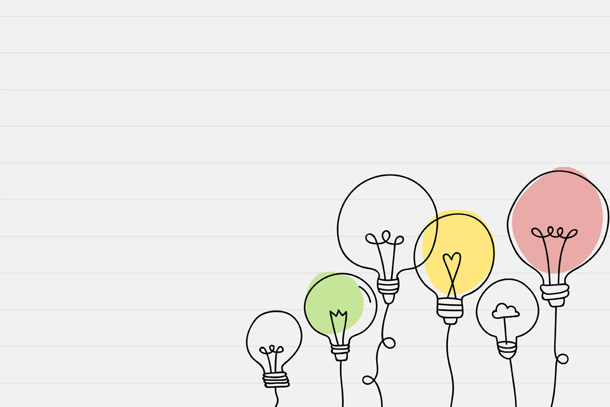 Light Ilustración en la que aparecen varios globos