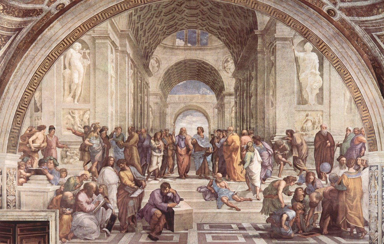 Escuela de artes de Atenas Pintura de la escuela de artes de Atenas