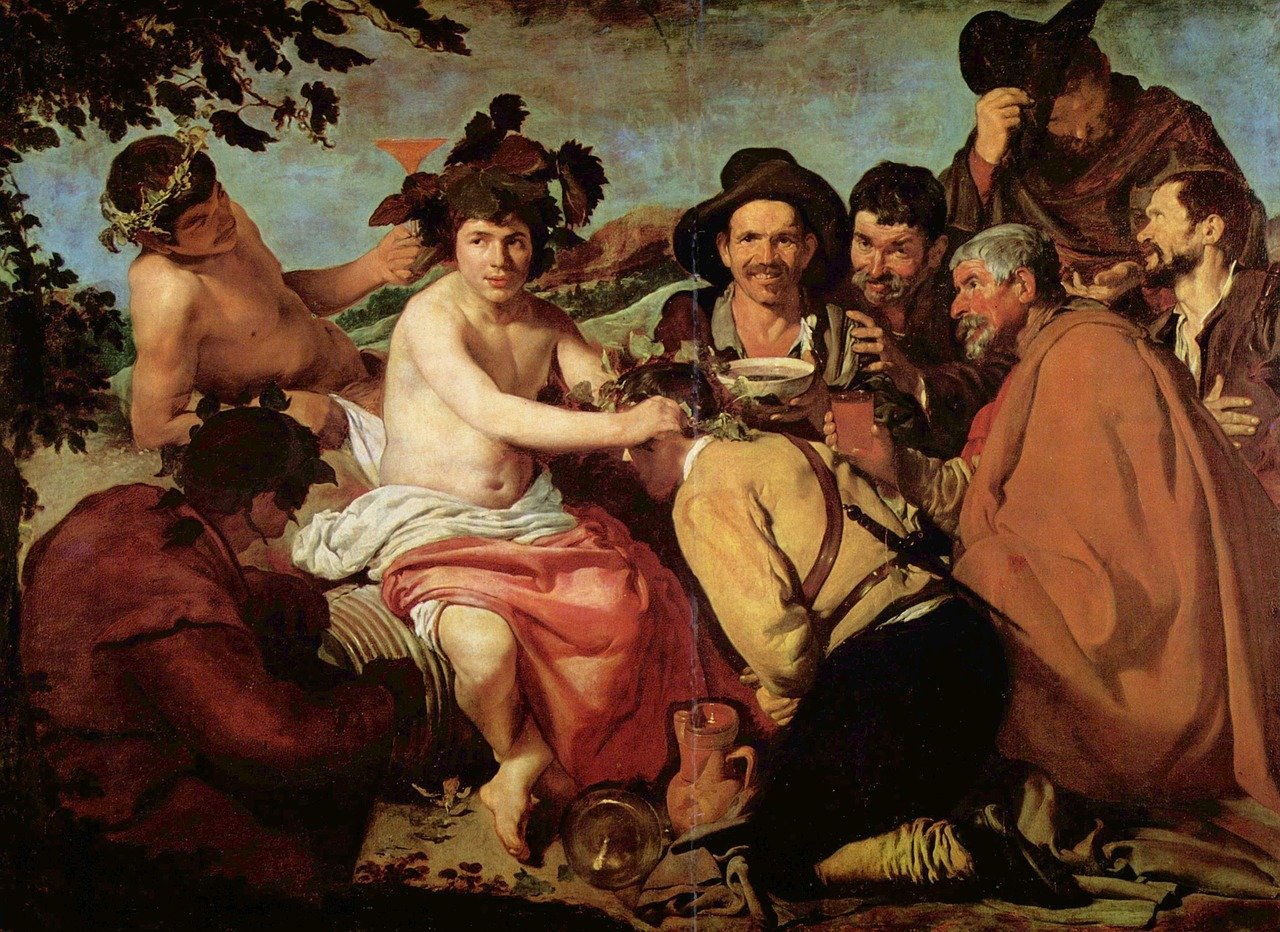 Cuadro de Velázquez conocido popularmente como "los borrachos"