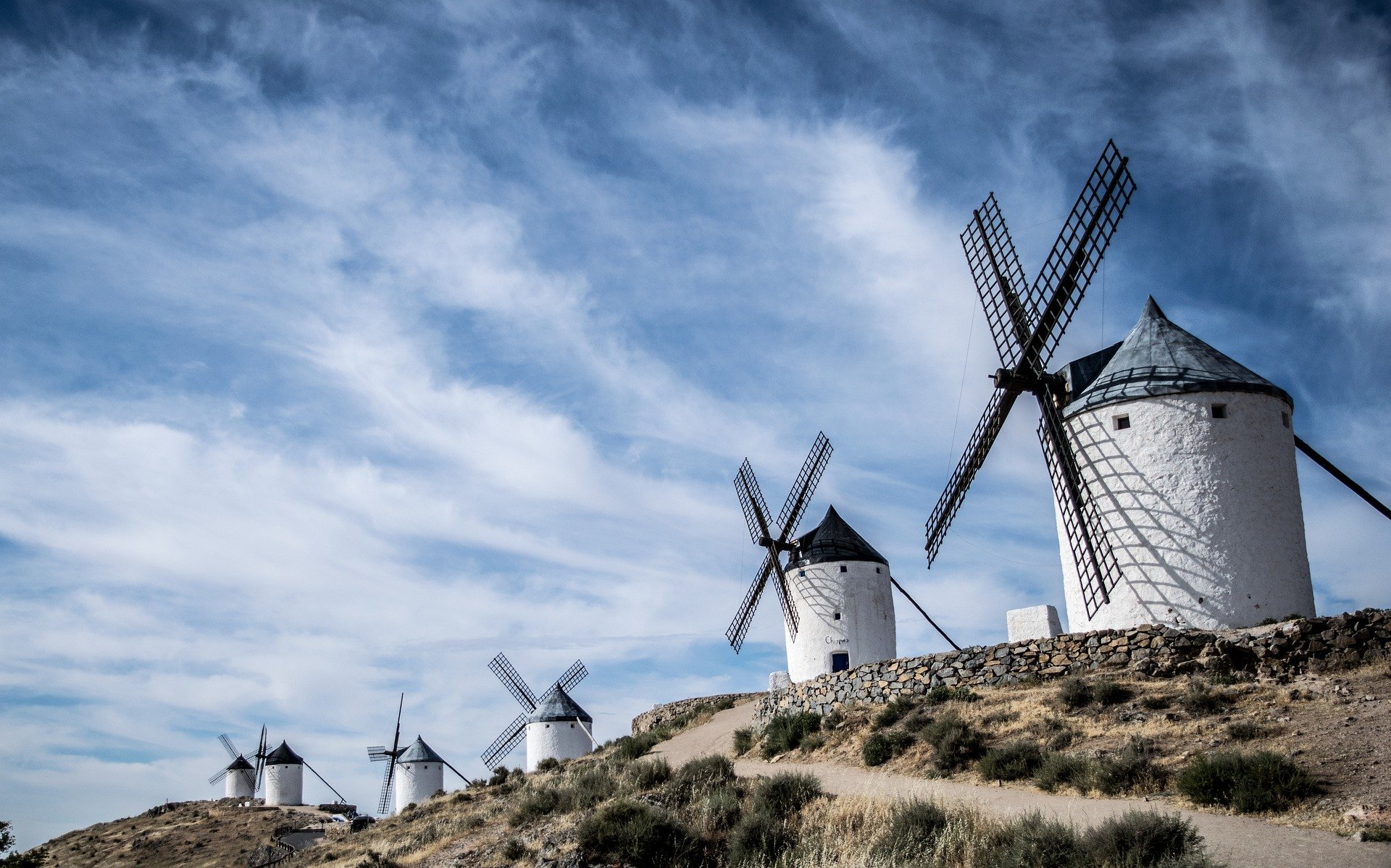 Molinos de viento antiguos
