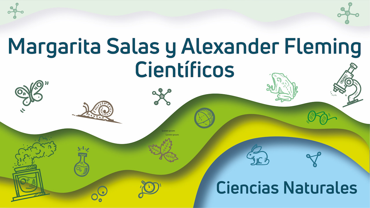 Margarita Salas y Alexander Fleming